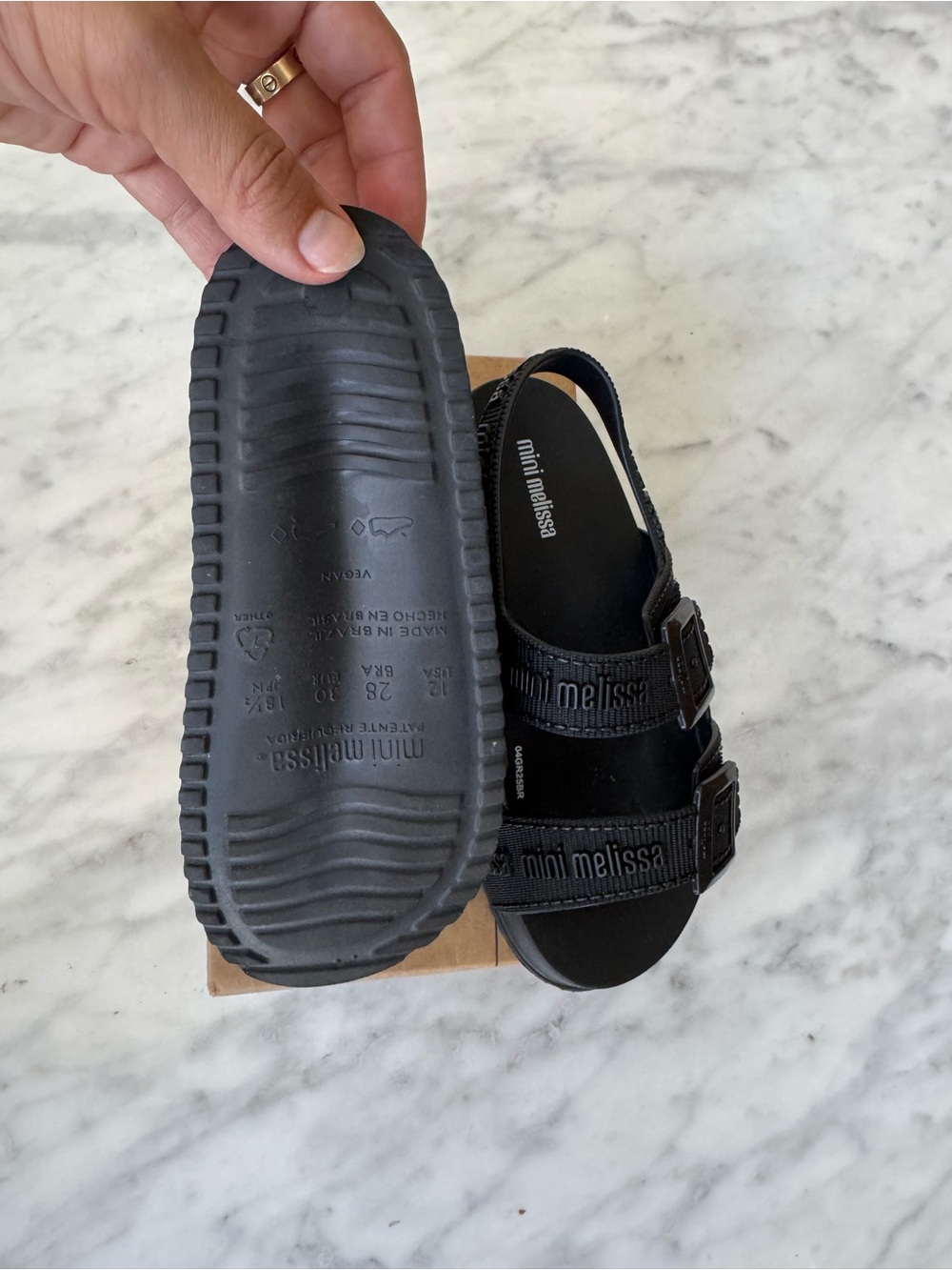 NWB Mini Melissa Black Cozy M Lover